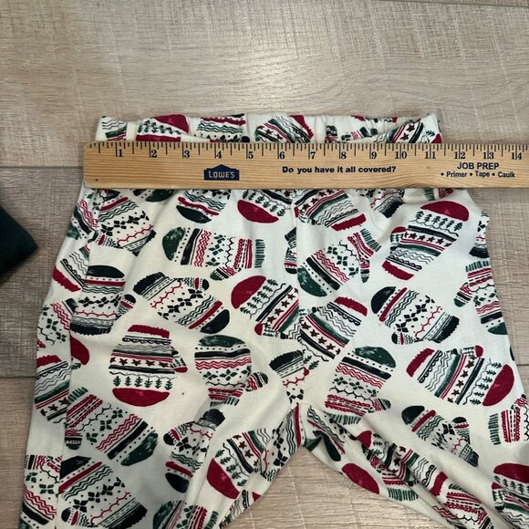 BURTS BEES BABYS WOMENS XS MITTEN RED AND GREEN ORGANIC COTTON PAJAMAS - Picture 12 of 12